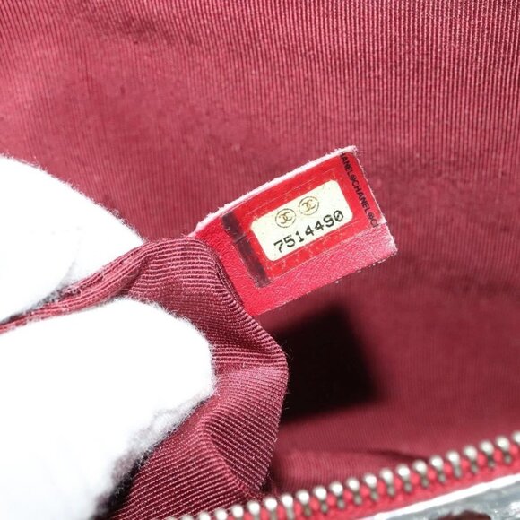 CHANEL Chain Tote Bag No5 Canvas Ivory Silver CC Auth 133727 - Picture 12 of 16